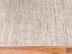 Border of Cream Color Modern Moroccan Style Runner Rug 61063 by Nazmiyal Antique Rugs