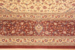 Border of Fine Room Size Vintage Persian Luxury Gonbad Design Silk Qum Rug 72759 by Nazmiyal Antique Rugs
