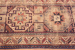 Border of Geometric Antique Caucasian Kazak Tribal Runner Rug 72833 by Nazmiyal Antique Rugs