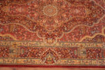 Border of Small Fine Artistic Luxurious Silk Pile Vintage Persian Animal Design Qum Rug 70808 by Nazmiyal Antique Rugs