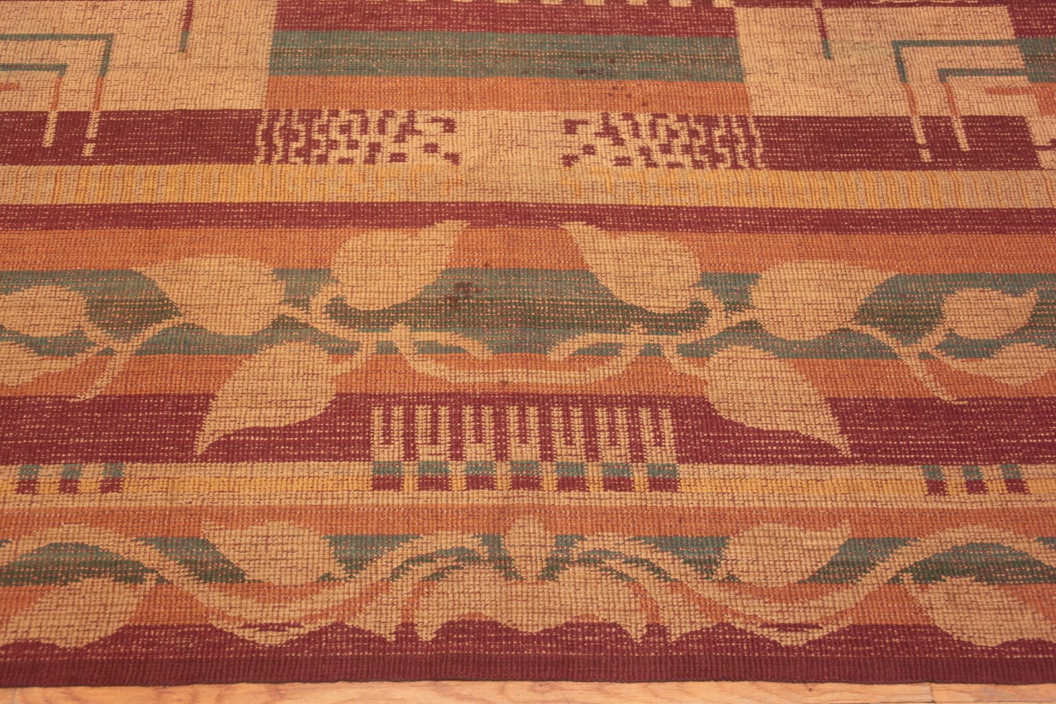 Urop Rugs Vintage Art Deco Kilim Rug From Europe 72828 Nazmiyal Rugs