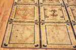 Bottom of Antique Chinese Ningxia Rug 50458 by Nazmiyal Antique