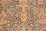 Close Up of Cypress Tree Design Antique Persian Tabriz Floral Rug 72834 by Nazmiyal Antique Rugs