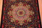 Close Up of Fine Small Size Luxurious Vintage Persian Qum Silk Rug 72793 by Nazmiyal Antique Rugs