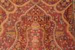 Close Up of Small Fine Artistic Luxurious Silk Pile Vintage Persian Animal Design Qum Rug 70808 by Nazmiyal Antique Rugs