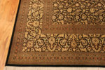 Corner of Fine Allover Floral Design Luxurious Room Size Vintage Persian Silk Qum Rug 72742 by Nazmiyal Antique Rugs