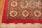 Corner of Fine Floral Garden Design Vintage Luxurious Silk Persian Qum Rug 72755 by Nazmiyal Antique Rugs