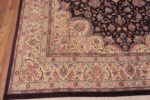 Corner of Fine Luxurious Purple Color Vintage Persian Silk Qum Rug 72753 by Nazmiyal Antique Rugs