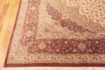 Corner of Fine Room Size Vintage Persian Luxury Gonbad Design Silk Qum Rug 72759 by Nazmiyal Antique Rugs