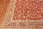 Corner of Floral Antique Persian Tabriz Area Rug 72821 by Nazmiyal Antique Rugs