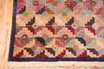 Corner of Geometric Antique Chinese Art Deco Rug 71442 by Nazmiyal Antique Rugs