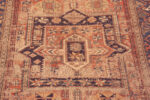 Details of Antique Geometric Caucasian Soumak Shabby Chic Rug 72829 by Nazmiyal Antique Rugs