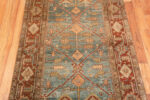 Details of Antique Malayer Persian Blue Background Runner Rug 72836 Details of Antique Malayer Persian Blue Background Runner Rug 72836 by Nazmiyal Antique Rugs