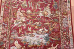 Details of Fine Artistic Hunting Scene Design Small Vintage Persian Qum Silk Rug 72776 by Nazmiyal Antique Rugs
