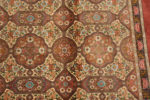 Details of Fine Intricate Floral Vintage Persian Silk Qum Hallway Runner Rug 72754 by Nazmiyal Antique Rugs
