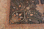 Details of Fine Luxurious Intricate Floral Design Vintage Persian Silk Qum Rug 72752 by Nazmiyal Antique Rugs