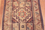 Details of Geometric Antique Caucasian Kazak Tribal Runner Rug 72833 by Nazmiyal Antique Rugs