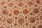 Details of Luxurious Room Size Ivory Allover Floral Design Fine Vintage Silk Persian Qum Rug 72757 by Nazmiyal Antique Rugs