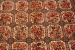 Florals of Fine Floral Garden Design Vintage Luxurious Silk Persian Qum Rug 72755 by Nazmiyal Antique Rugs