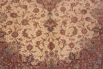 Florals of Fine Floral Room Size Vintage Luxurious Silk Persian Qum Medallion Rug 72750 by Nazmiyal Antique Rugs