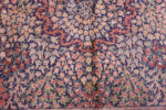 Florals of Fine Luxurious Intricate Floral Design Vintage Persian Silk Qum Square Shape Rug 72762 by Nazmiyal Antique Rugs