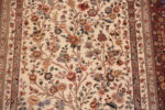 Florals of Fine Luxurious Tree of Life Pattern Prayer Design Vintage Persian Silk Qum Rug 72768 by Nazmiyal Antique Rugs