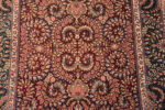 Florals of Luxurious Fine Floral Vintage Persian Silk Qum Hallway Runner Rug 72790 by Nazmiyal Antique Rugs