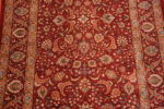 Florals of Red Fine Floral Luxurious Vintage Persian Qum Silk Hallway Runner Rug 72787 by Nazmiyal Antique Rugs