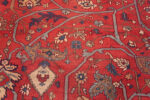 Florals of Signed Antique Persian Serapi Area Rug 71770 by Nazmiyal Antique Rugs