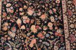 Florals of Small Size Floral Design Luxurious Vintage Persian Silk Qum Rug 72764 by Nazmiyal Antique Rugs