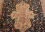 Medallion of Fine Luxurious Intricate Floral Design Vintage Persian Silk Qum Rug 72752 by Nazmiyal Antique Rugs