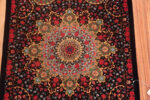 Medallion of Fine Small Size Luxurious Vintage Persian Qum Silk Rug 72793 by Nazmiyal Antique Rugs