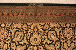 Signature of Fine Allover Floral Design Luxurious Room Size Vintage Persian Silk Qum Rug 72742 by Nazmiyal Antique Rugs