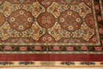 Signature of Fine Intricate Floral Vintage Persian Silk Qum Hallway Runner Rug 72754 by Nazmiyal Antique Rugs
