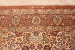 Signature of Fine Luxurious Floral Design Vintage Persian Qum Silk Hallway Runner Rug 72792 by Nazmiyal Antique Rugs