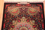 Signature of Fine Small Size Luxurious Vintage Persian Qum Silk Rug 72793 by Nazmiyal Antique Rugs
