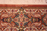 Signature of Small Size Fine Weave Vintage Persian Silk Qum Luxury Rug 72763 by Nazmiyal Antique Rugs