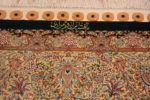 Signature of Fine Luxurious Intricate Floral Design Vintage Persian Silk Qum Rug 72752 by Nazmiyal Antique Rugs