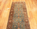 Top of Antique Malayer Persian Blue Background Runner Rug 72836 Top of Antique Malayer Persian Blue Background Runner Rug 72836 by Nazmiyal Antique Rugs