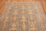 Top of Cypress Tree Design Antique Persian Tabriz Floral Rug 72834 by Nazmiyal Antique Rugs