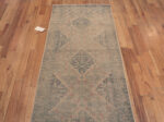 Top of Geometric Antique Persian Tabriz Runner Rug 72818 by Nazmiyal Antique Rugs