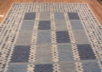 Top of Modern Flatweave Swedish Mid-Century Modern Design Room Size Kilim Rug 72797 by Nazmiyal Antique Rugs