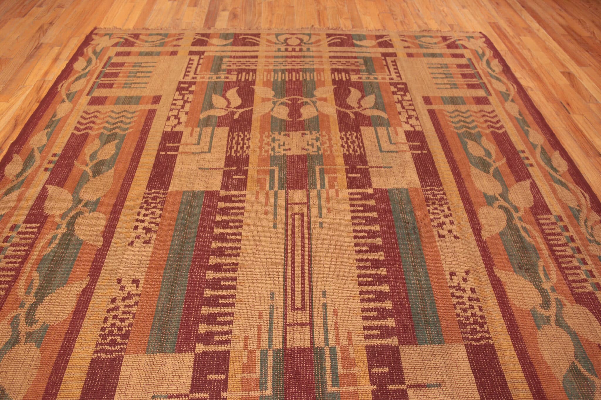 Urop Rugs Vintage Art Deco Kilim Rug From Europe 72828 Nazmiyal Rugs