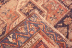 Weave of Antique Geometric Caucasian Soumak Shabby Chic Rug 72829 by Nazmiyal Antique Rugs