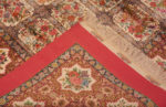 Weave of Fine Floral Garden Design Vintage Luxurious Silk Persian Qum Rug 72755 by Nazmiyal Antique Rugs