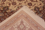 Weave of Fine Floral Room Size Vintage Luxurious Silk Persian Qum Medallion Rug 72750 by Nazmiyal Antique Rugs