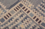 Weave of Modern Flatweave Swedish Mid-Century Modern Design Room Size Kilim Rug 72797 by Nazmiyal Antique Rugs