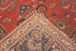Weave of Signed Antique Persian Serapi Area Rug 71770 by Nazmiyal Antique Rugs