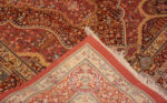 Weave of Small Fine Artistic Luxurious Silk Pile Vintage Persian Animal Design Qum Rug 70808 by Nazmiyal Antique Rugs