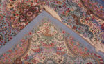 Weave of Small Fine Floral Luxurious Vintage Persian Silk Qum Rug 72769 by Nazmiyal Antique Rugs